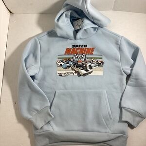 NWT Boys size 5 light Blue Speed Machine Hoodie